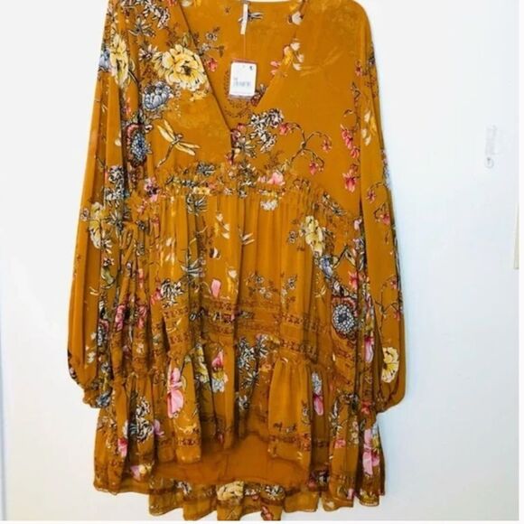 NWT Free People Cherry Blossom mini dress - Picture 6 of 7